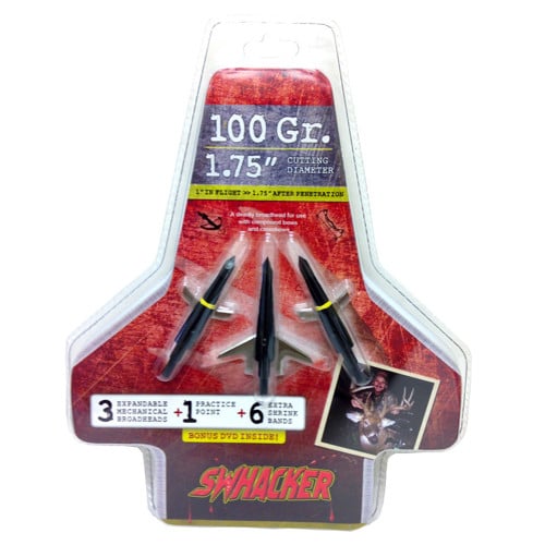 SWHACKER Swhacker 100gr Broadhead 1.75" Cut w/Pra for sale at KYGUNCO.