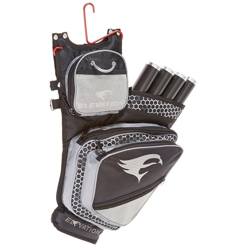 ELEVATION Adrenalin 4-Tube Hip Quiver Black/ Silver RH for sale at KYGUNCO.