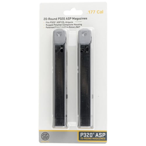 SIG SAUER P320 CO2 Pistol Magazine, 20rd, 2pk, .177 for sale at KYGUNCO.