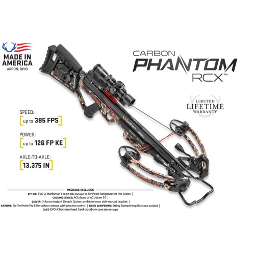 TENPOINT 17 Carbon Phantom RCX Crossbow Package w for sale at KYGUNCO.