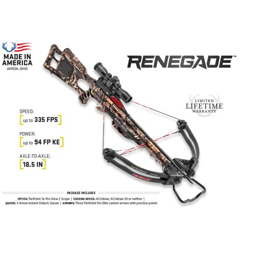 TENPOINT 17 Renegade Crossbow Package w/Proview 2 for sale at KYGUNCO.