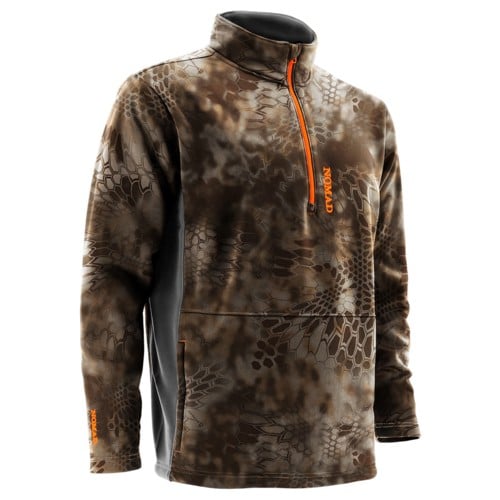 NOMAD CLOTHING Southbounder Camo 1/4 Zip Fleece Kryptec Banshee for sale at KYGUNCO.