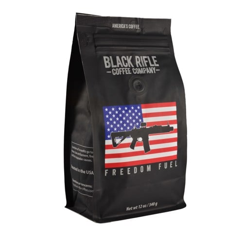 BLACK RIFLE COFFEE Freedom Fuel Dark Roast Coffee Blend 12oz Bag for sale at KYGUNCO.