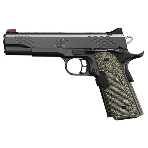 KIMBER KHX Custom 1911 45ACP 5" 8rd Pistol w/ Laser Grips - Black / G10 for sale at KYGUNCO.