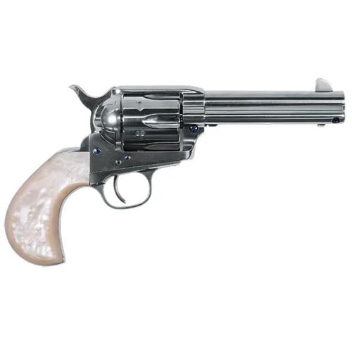 UBERTI 1873 Cattleman Doc Holliday 45 LC 4.75" 6rd Revolver - Stainless / Pearl White for sale at KYGUNCO.