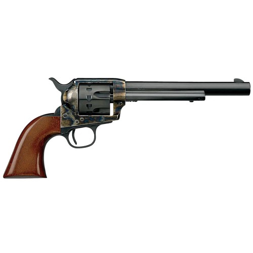 UBERTI 1873 Cattleman NM 22LR 7.5" 12rd Revolver - Case Hardened / Walnut for sale at KYGUNCO.