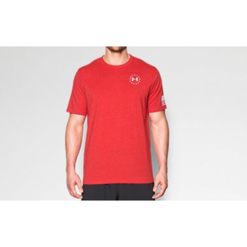 UNDER ARMOUR Freedom Flag Short Sleeve T-Shirt Red/White for sale at KYGUNCO.