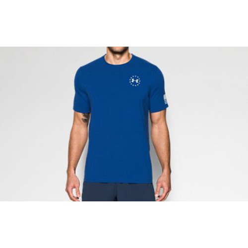 UNDER ARMOUR Freedom Flag Short Sleeve T-Shirt Royal/White for sale at KYGUNCO.