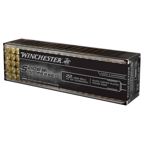 WINCHESTER AMMO Super Suppressed 22LR 45Gr Subsonic 100rd for sale at KYGUNCO.