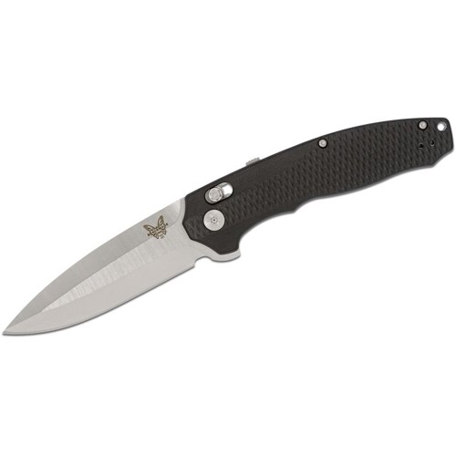 BENCHMADE 495 Vector AXIS Assisted Flipper Knife 3.6" Spear Point Blade w/ Black G10 Handles for sale at KYGUNCO.