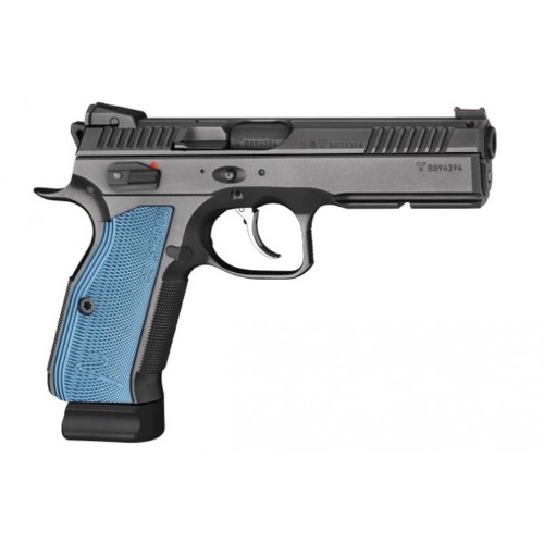 CZ-USA QP Only Shadow 2 Black Polycoat Blue Grips 9mm for sale at KYGUNCO.