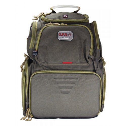 GPS Handgunner Backpack w/Cradle 4 handguns Grn/Khaki for sale at KYGUNCO.