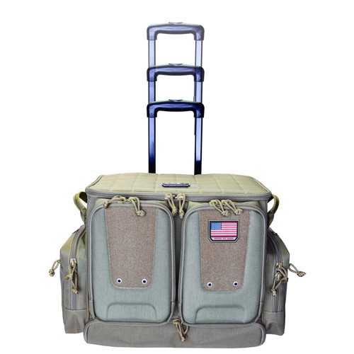 GPS Tactical Rolling Range Bag Holds 10 handguns Tan for sale at KYGUNCO.
