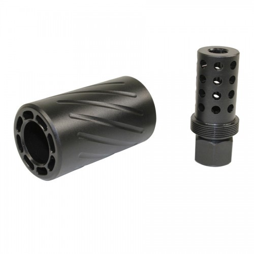 GUNTEC AR-15 Muzzle Comp With QD Blast Shield for sale at KYGUNCO.
