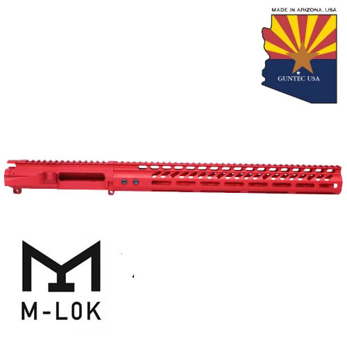 GUNTEC AR-15 Stripped Billet Upper Red for sale at KYGUNCO.