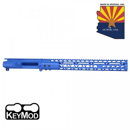GUNTEC AR-15 Stripped Billet Upper Blue for sale at KYGUNCO.