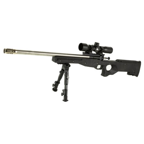 KEYSTONE Crickett Precision 22LR 16.1" Single Shot Rifle w/ Scope, Rail, Muzzle Break, Bipod - Black for sale at KYGUNCO.