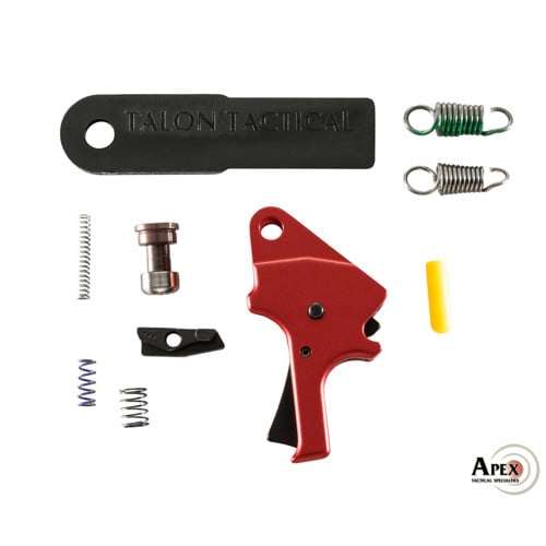 APEX TACTICAL Apex Red Flat-Faced Forward Set Sear & Trigger Kit for sale at KYGUNCO.