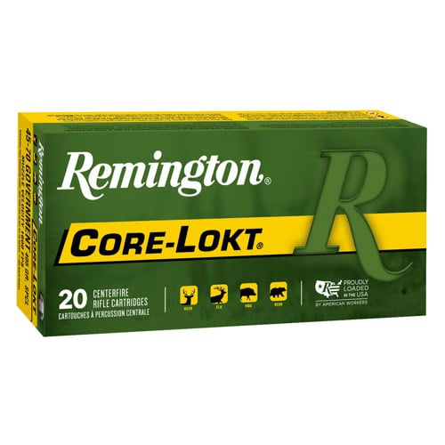 REMINGTON Core-Lokt 45-70 Gov 405 gr Soft Point Ammunition | 20 Rounds for sale at KYGUNCO.