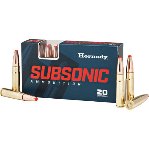 HORNADY Subsonic 300 AAC Blackout 190gr Sub X Ammunition | 20 Rounds for sale at KYGUNCO.