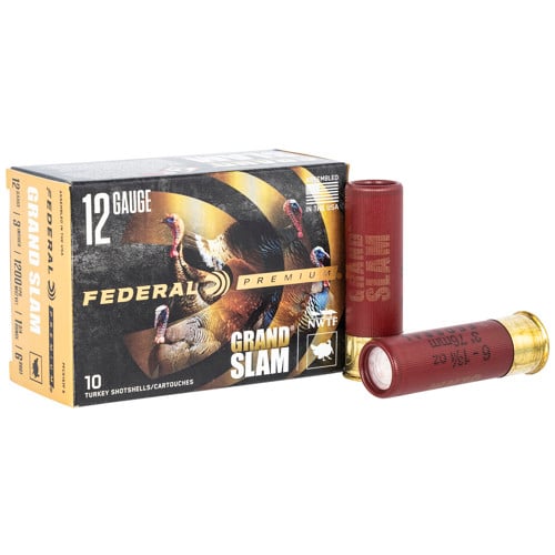 FEDERAL AMMO Grand Slam Turkey 12 Gauge 3" 1-3/4oz #6 Shotgun Ammunition | 10 Rounds for sale at KYGUNCO.