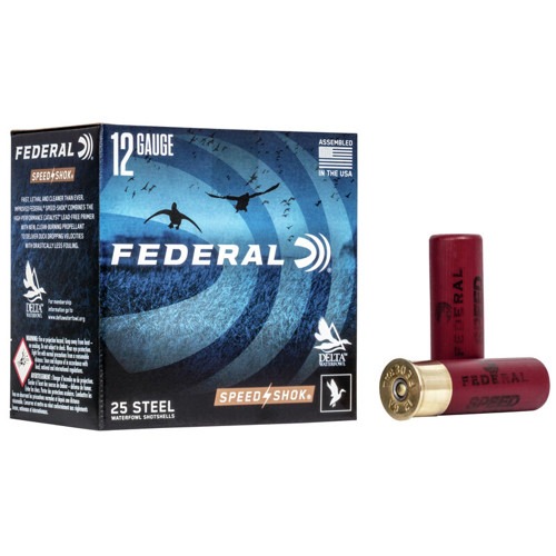 FEDERAL AMMO Speed-Shok Heavy Waterfowl 12 Gauge 3" 1-1/4oz #2 Steel Shotgun Ammunition | 25 Rounds for sale at KYGUNCO.