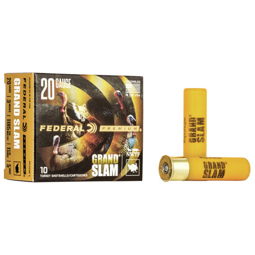 FEDERAL AMMO 20Ga PremGrandslam Flitecontrol Turkey 3" 5 10pk for sale at KYGUNCO.