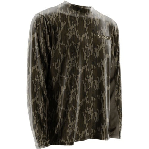 NOMAD CLOTHING Long Sleeve Cooling Tee Mossy Oak Bottomland for sale at KYGUNCO.