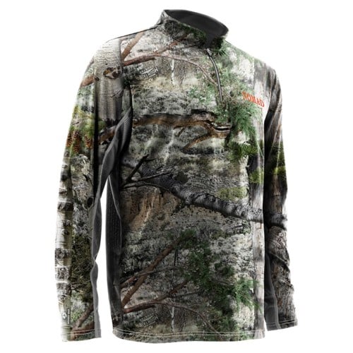 NOMAD CLOTHING Quarter Zip Long Sleeve Mossy Oak Mountain Country for sale at KYGUNCO.
