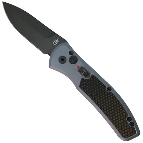 GERBER KNIVES Empower AUTO Folding Knife 3.3" Drop Point Blade w/ Urban Blue Handles for sale at KYGUNCO.