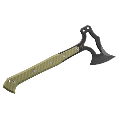 HOGUE EX-T01 Tomahawk S-7 Black Poly Sheath G10 ODG for sale at KYGUNCO.