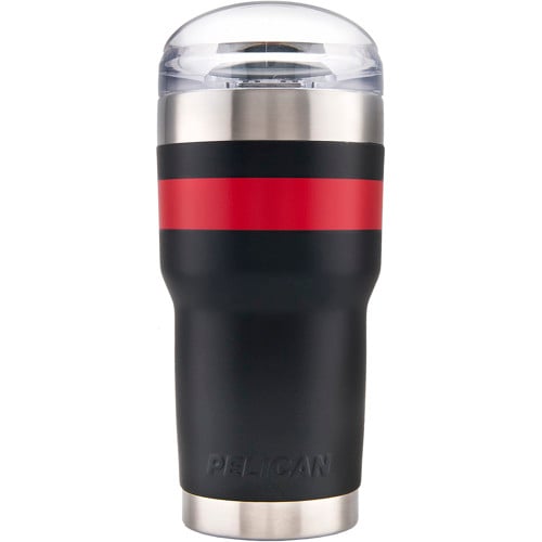 PELICAN 32oz Traveler Tumbler Black / Red for sale at KYGUNCO.