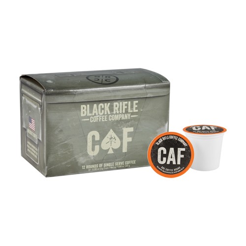 BLACK RIFLE COFFEE CAF Single Serve K-cups 12ct Medium Roast Coffee for sale at KYGUNCO.