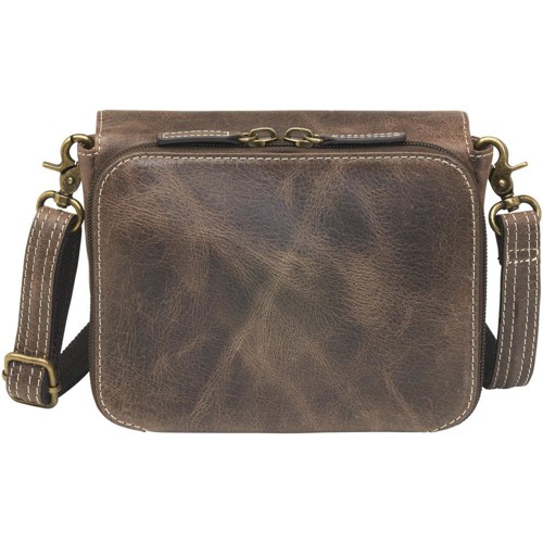 GUN TOTE'N MAMAS Crossbody Organizer Distressed Buffalo Brown for sale at KYGUNCO.