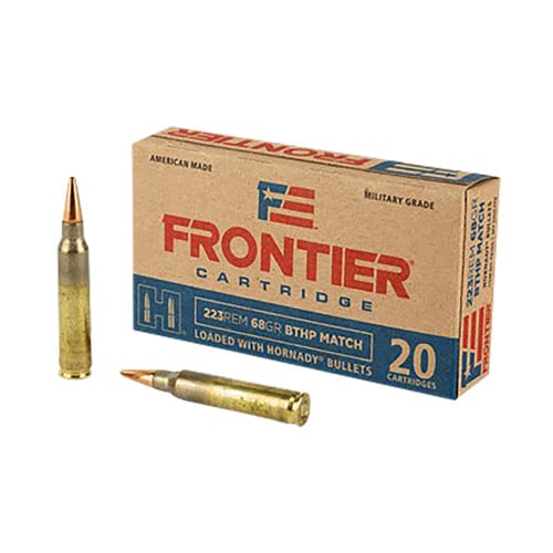 HORNADY 223 Rem Frontier 68Gr BTHP Ammo Match 20rd for sale at KYGUNCO.