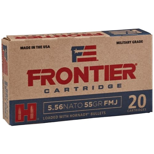 HORNADY 5.56 NATO Frontier 55Gr HP Ammo Match 20rd for sale at KYGUNCO.