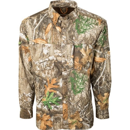 DRAKE Long Sleeve Mesh Back Flyweight Shirt Agion Edge for sale at KYGUNCO.
