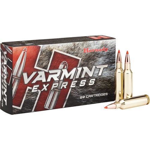 HORNADY Varmint Express 6mm Creedmoor 87Gr V-Max Brass Rifle Ammunition | 20 Rounds for sale at KYGUNCO.