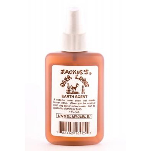 JACKIE'S DEER LURES Earth Scent 4 oz. bottle w/ sprayer for sale at KYGUNCO.