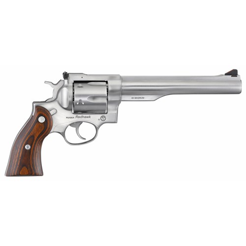 RUGER Redhawk 44 Rem Mag / 44 Special 7.5" 6rd Revolver - Stainless | Walnut for sale at KYGUNCO.