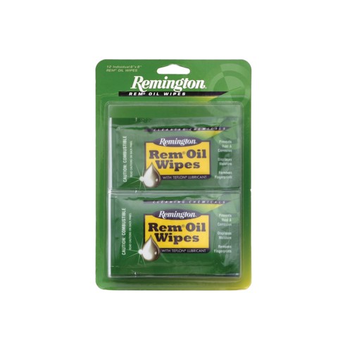 REMINGTON Rem 6x8 Oil Wipes (12 Count Packs) for sale at KYGUNCO.