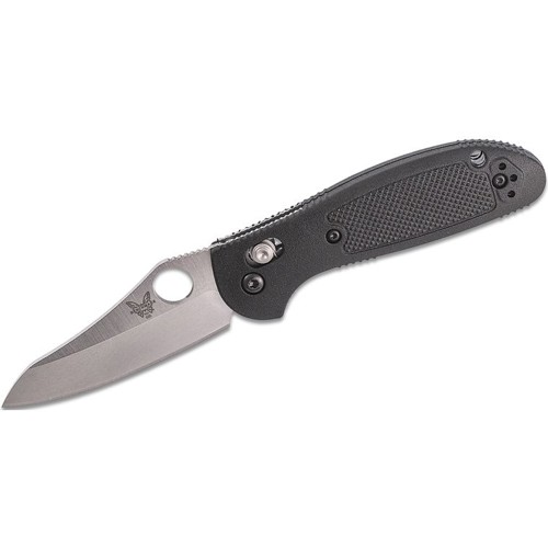BENCHMADE Pardue Mini Griptilian AXIS Folding Knife 2.91" Sheepsfoot Blade + Black Noryl GTX Handle for sale at KYGUNCO.