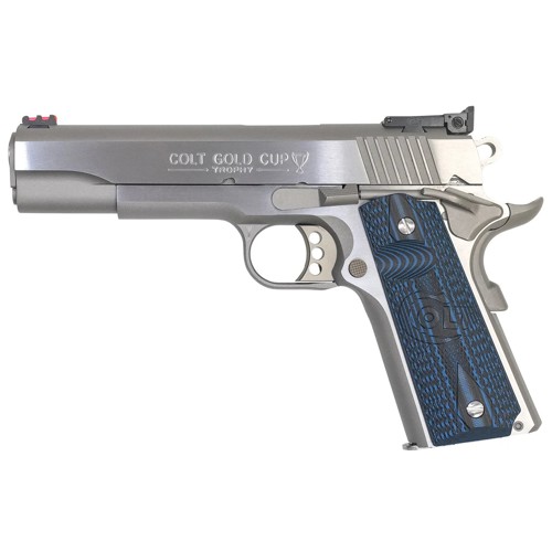 COLT Gold Cup 38 Super 5" 9rd - Stainless / Blue