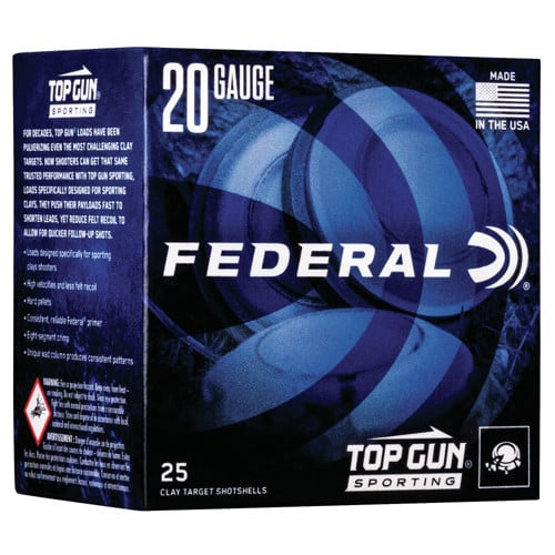 FEDERAL AMMO Top Gun 20 Gauge 2-3/4" 7/8oz #7.5 Shotgun Ammunition | 25 Rounds for sale at KYGUNCO.