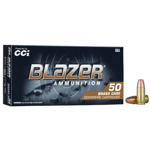 BLAZER AMMO 9mm 147Gr FMJ 950 FPS 50rd