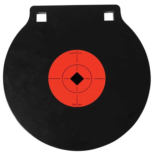 BIRCHWOOD CASEY 8" Gong two hole 3/8" AR500 Steel for sale at KYGUNCO.