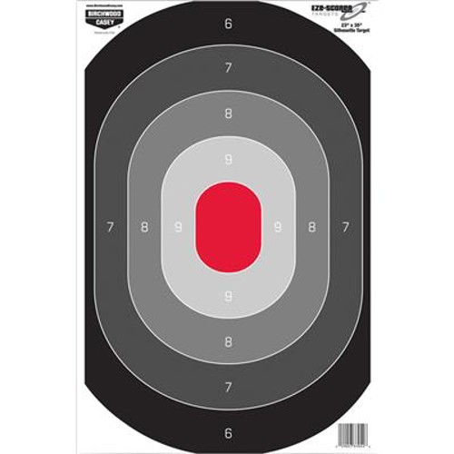 BIRCHWOOD CASEY Eze-Scorer 23"x35" Oval Silhouette Paper 100pk for sale at KYGUNCO.