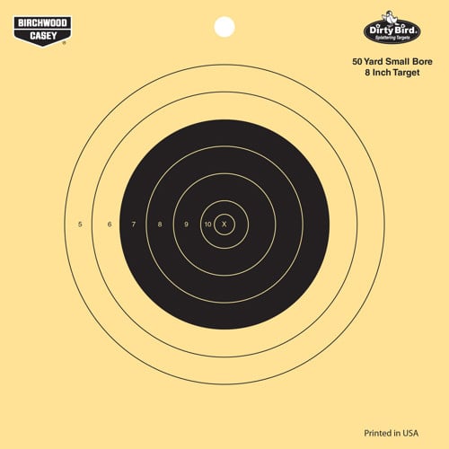 BIRCHWOOD CASEY Dirty Bird 8" 50 Yard Small Bore - 25 targets for sale at KYGUNCO.