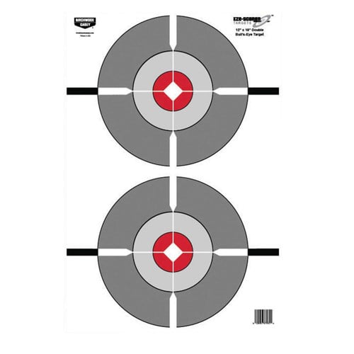BIRCHWOOD CASEY Eze-Scorer 12"x18" Double Bull's-Eye 10 targets for sale at KYGUNCO.