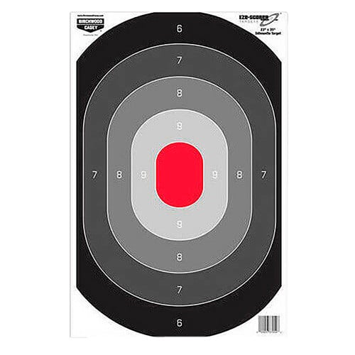 BIRCHWOOD CASEY Eze-Scorer 23"x35" Oval Silhouette -5 paper target for sale at KYGUNCO.